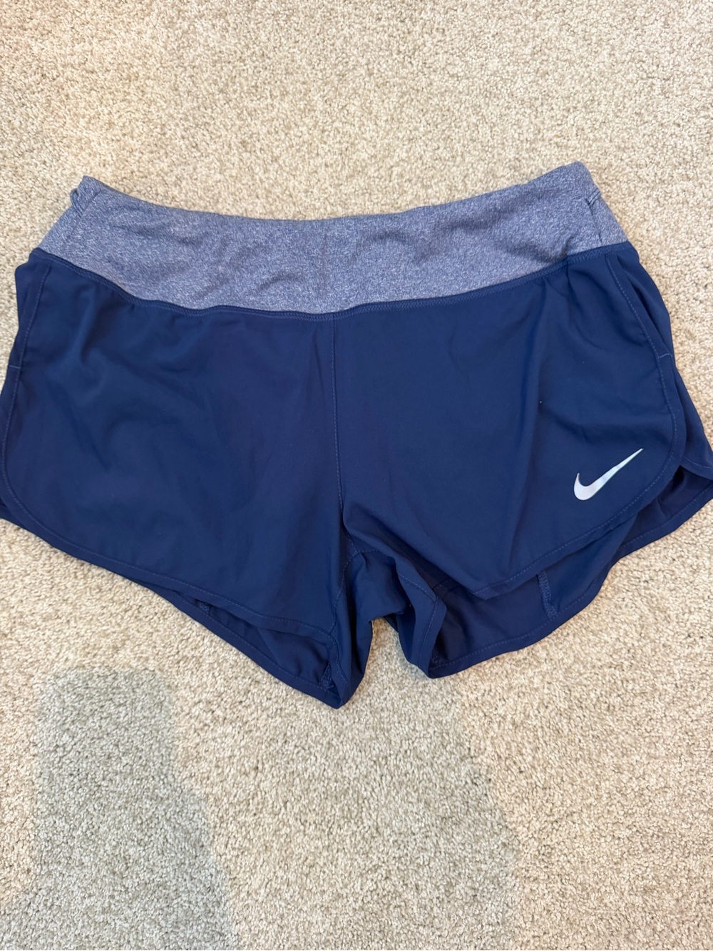 Nike Women's Navy Dri-Fit running shorts
